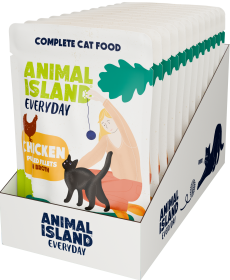 Animal Island Everyday Chicken in Broth Karma z kurczakiem w rosole dla kota 12x85g