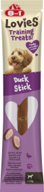 8in1 Lovies Training Treats Duck Stick Przysmak Treningowy z kaczką dla psa 15g