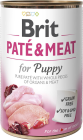 Brit Pate&Meat Puppy Chicken&Turkey Karma z kurczakiem i indykiem dla szczeniaka 800g