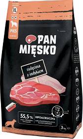 Pan Mięsko Adult Extra Large Karma z cielęciną i indykiem dla psa 3kg WYPRZEDAŻ