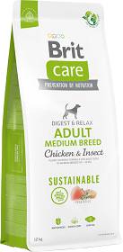 Brit Care Sustainable Adult Medium Breed Chicken&Insect Karma z kurczakiem i insektami dla psa 2x12kg TANI ZESTAW [Data ważności: 10.06.2024] WYPRZEDAŻ