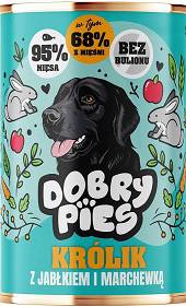 Dobry Pies Adult Karma z królikiem z jabłkiem i marchewką dla psa 400g