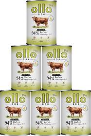 Ollo Plus Beef with Collagen Dog Adult Karma z wołowiną i kolagenem dla psa 12x400g PAKIET