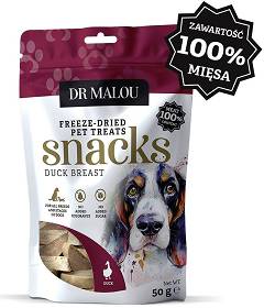 Dr Malou Freeze Dried Liofilizowane Przysmaki z kaczką dla psa 50g