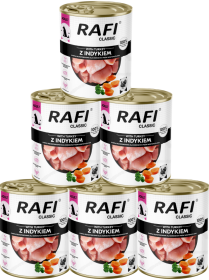Rafi Classic Dog Karma z indykiem dla psa 12x800g PAKIET