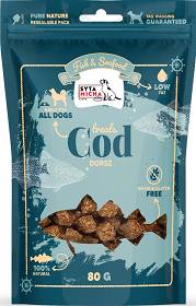 Syta Micha Fish&Sea Food Przysmaki z dorszem dla psa 80g