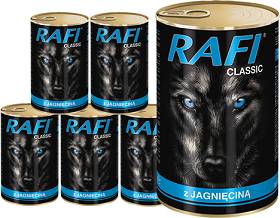 Rafi Classic Dog Karma z jagnięciną dla psa 6x1240g PAKIET