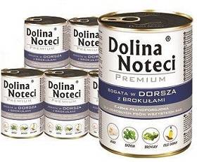 Dolina Noteci Premium Adult Karma z dorszem i brokułami dla psa 6x800g PAKIET