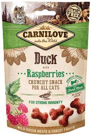 Carnilove Przysmak Crunchy Duck with raspberries dla kota op. 50g 