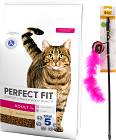 Perfect Fit Cat Adult 1+ Karma z kurczakiem dla kota 7kg + Wędka dla kota GRATIS