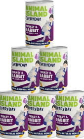 Animal Island Everyday Turkey&Rabbit Mousse Karma z indykiem i królikiem w musie dla kota 12x400g PAKIET
