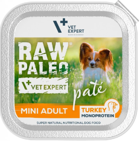 VetExpert Raw Paleo Pate Adult Mini Karma z indykiem dla psa150g