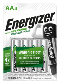 Energizer ACCU Recharge ACCU Recharge Power Plus Akumulatorki Ni-MH LR6 / AA 2000mAh op. 4szt.