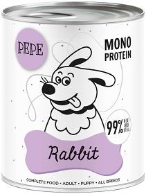 Paka Zwierzaka PEPE Rabbit Karma z królikiem dla psa 800g
