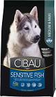 Farmina Cibau Adult Medium/Maxi Sensitive Fish Karma z rybą dla psa 12kg+2kg GRATIS