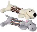 Trixie Zabawka pluszowa z bawełnianym sznurem dla psa Zwierzak 35894
