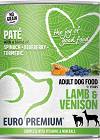 Euro Premium Pate Adult Lamb&Venison Karma z jagnięciną i dziczyzną dla psa 400g