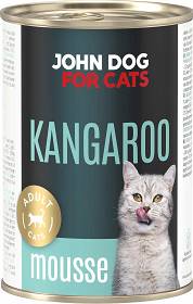 John Dog for Cats Adult Kangaroo Mousse Karma z kangurem dla kota 400g