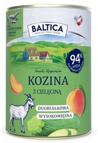 Baltica Smaki Regionów Adult Karma z koziną i cielęciną dla psa 400g