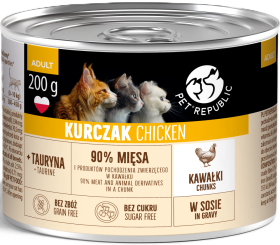 Pet Republic Adult Karma z kurczakiem w sosie dla kota 200g