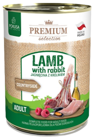 Pokusa Premium Selection Countryside Adult Karma z jegnięciną i królikiem dla psa 400g
