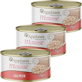 Applaws Natural Cat Food Mousse Karma z łososiem dla kota 6x70g PAKIET