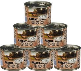 O'Canis Karma z bażantem i marchewką dla psa 6x200g PAKIET