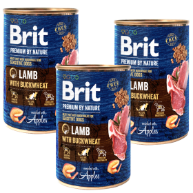 Brit Premium by Nature Lamb with Buckwheat Karma z jagnięciną dla psa 6x400g PAKIET