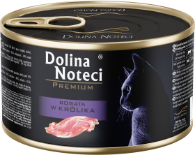 Dolina Noteci Premium Karma z królikiem dla kota 185g 