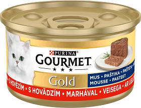Gourmet Gold Karma z wołowiną w postaci musu dla kota 85g