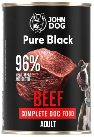 John Dog Pure Black Adult Beef Karma z wolowiną dla psa 400g