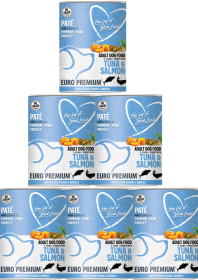Euro Premium Pate Adult Tuna&Salmon Karma z tuńczykiem i łososiem dla psa 6x400g PAKIET