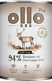 Ollo Plus Venison with Collagen Dog Adult Karma z jeleniem i kolagenem dla psa 400g