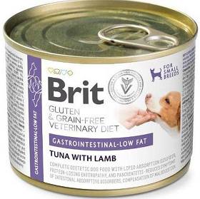 Brit Veterinary Diet Gastrointestinal Low Fat Tuna&Lamb Karma z tuńczykiem i jagnięciną dla psa 200g