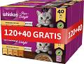 Whiskas Drobiowe Frykasy Karma w galaretce dla kota 120x85g + 40x85g GRATIS