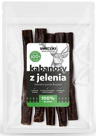 Uniszki Przysmak Kabanosy z jelenia dla psa 100g