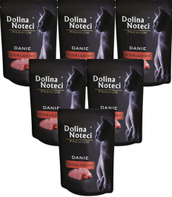 Dolina Noteci Premium Danie z cielęciny Karma dla kota 10x85g