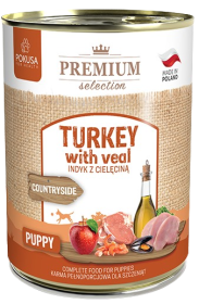 Pokusa Premium Selection Countryside Puppy Karma zIndykiem i cielęciną dla szczeniaka 400g