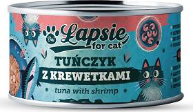 Łapsie Adult Karma z tuńczykiem i krewetkami dla kota 80g