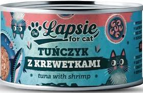 Łapsie Adult Karma z tuńczykiem i krewetkami dla kota 80g