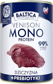 Baltica Monoprotein Adult Venison Karma z dziczyzną dla psa 400g