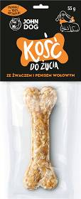 John Dog Kość do żucia ze żwaczem i penisem wołowym dla psa dł. 12cm