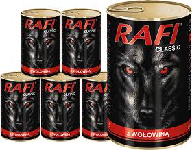 Rafi Classic Dog Karma z wołowiną dla psa 6x1240g PAKIET