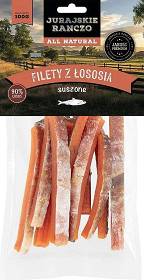 Jurajskie Ranczo Przysmak Filety z łososia dla psa 100g