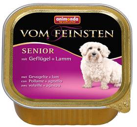 Animonda vom Feinsten DOG Senior Geflugel&Lamm Karma z drobiem i jagnięciną dla psa 150g