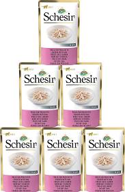 Schesir Chicken&Ham Karma z kurczakiem i szynką dla kota 12x50g PAKIET