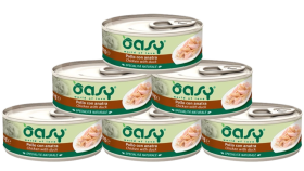 Oasy Natural Adult Chicken with Duck Karma z kurczakiem i kaczką dla kota 6x70g PAKIET