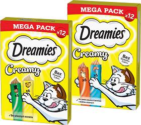 Dreamies Creamy Przysmak dla kota MIX SMAKÓW op. 2x120g ZESTAW