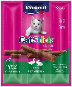 Vitakraft Kabanosy Cat Stick Mini z królikiem i kaczką dla kota op. 3szt.