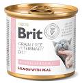 Brit Veterinary Diet Hypoallergenic Salmon&Pea Karma z łososiem dla kota 200g